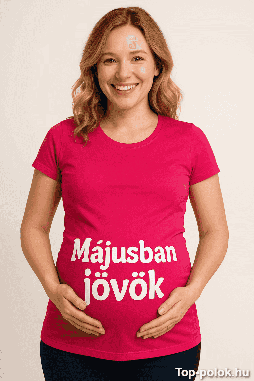 Kismama póló Májusban jövök