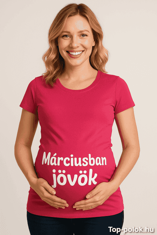 Kismama póló Márciusban jövök