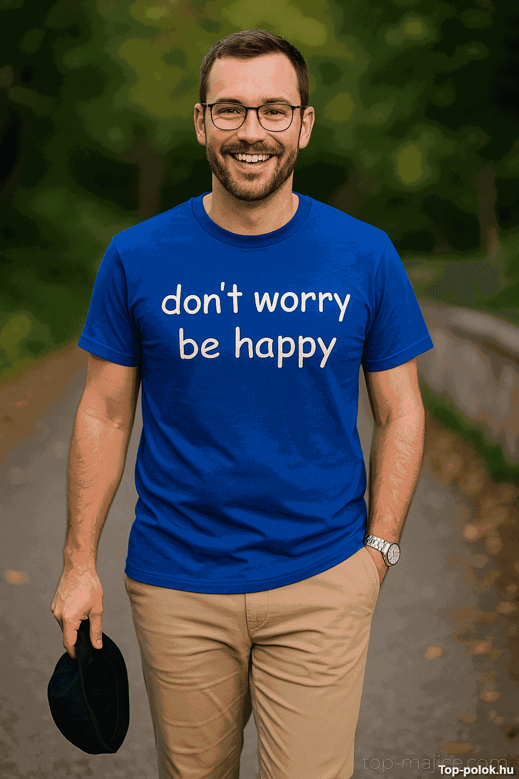 Vicces póló don't worry be happy