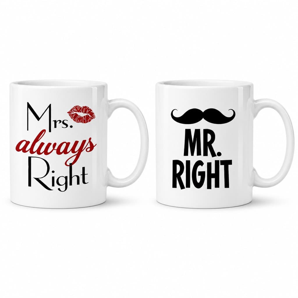 Páros bögre Mr és Mrs Right