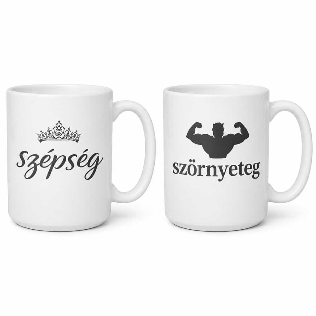 Páros bögre szépség és szörnyeteg