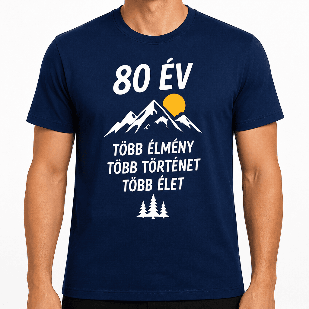 Póló 80. születésnapra – 80 év több élmény több történet több élet