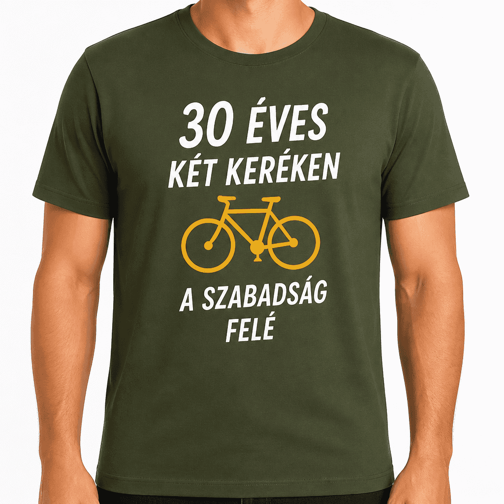 Póló 30. születésnapra – 30 éves két keréken a szabadság felé