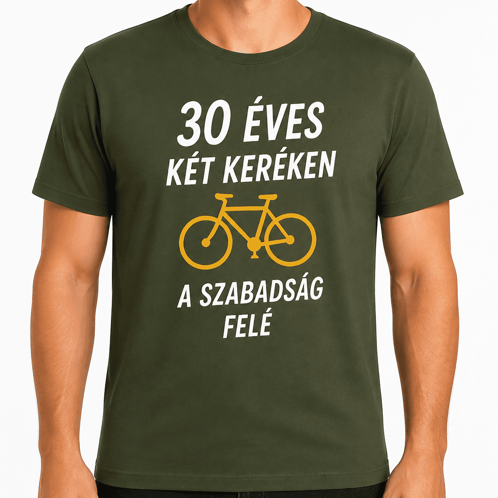 Póló 30. születésnapra – 30 éves két keréken a szabadság felé