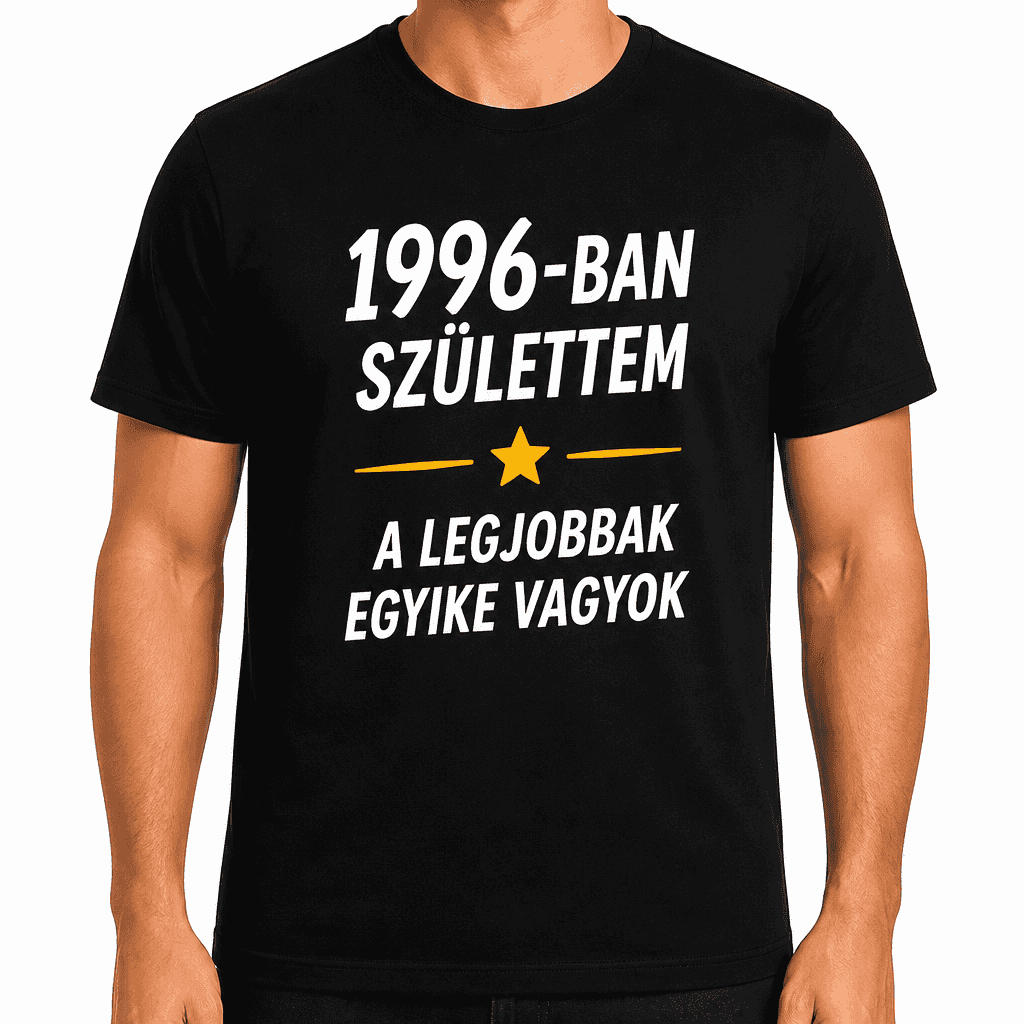 Póló 30. születésnapra – 1996-ban születtem a legjobbak egyike vagyok