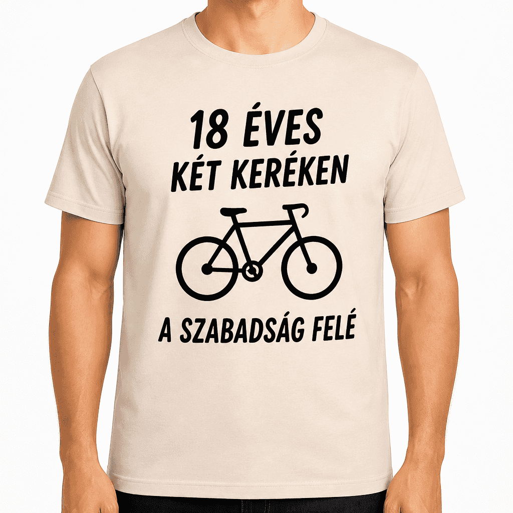 Póló 18. születésnapra – 18 éves két keréken a szabadság felé