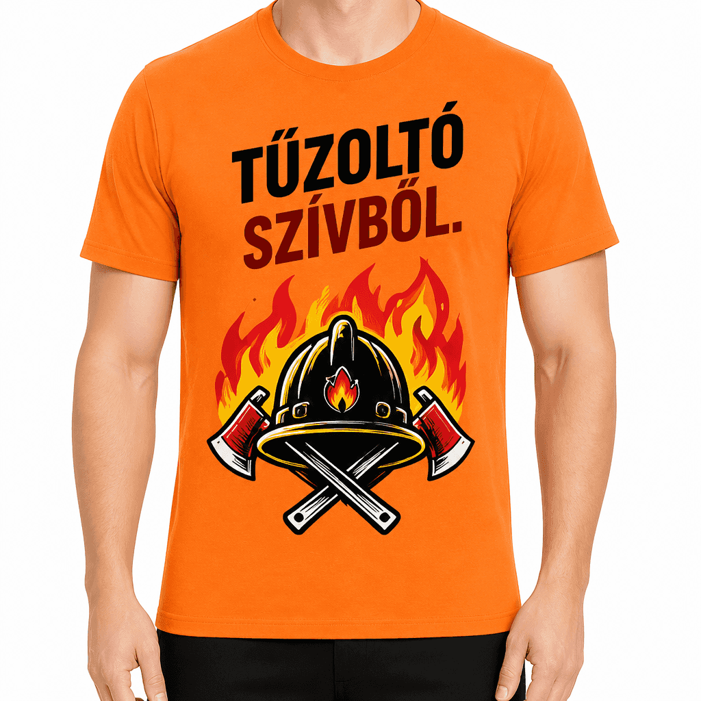 Tűzoltó póló – Tűzoltó szívből
