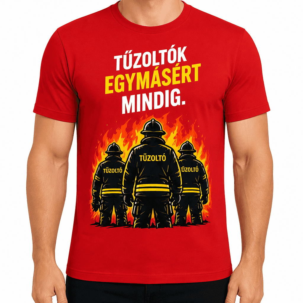 Tűzoltó póló – Tűzoltók egymásért mindig.