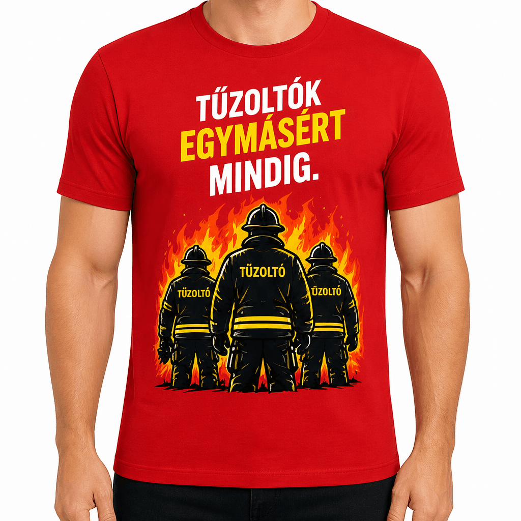 Tűzoltó póló – Tűzoltók egymásért mindig.