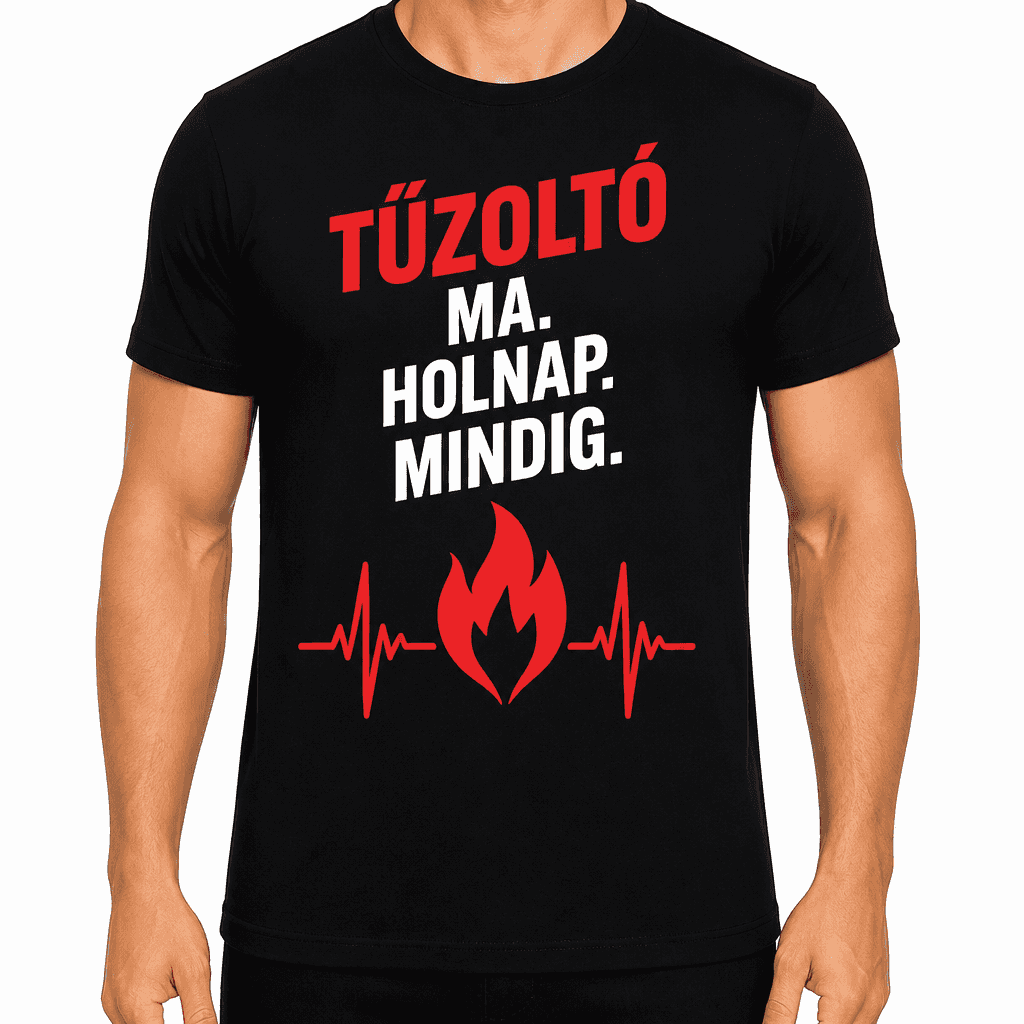 Tűzoltó póló – Tűzoltó ma. Holnap. Mindig.
