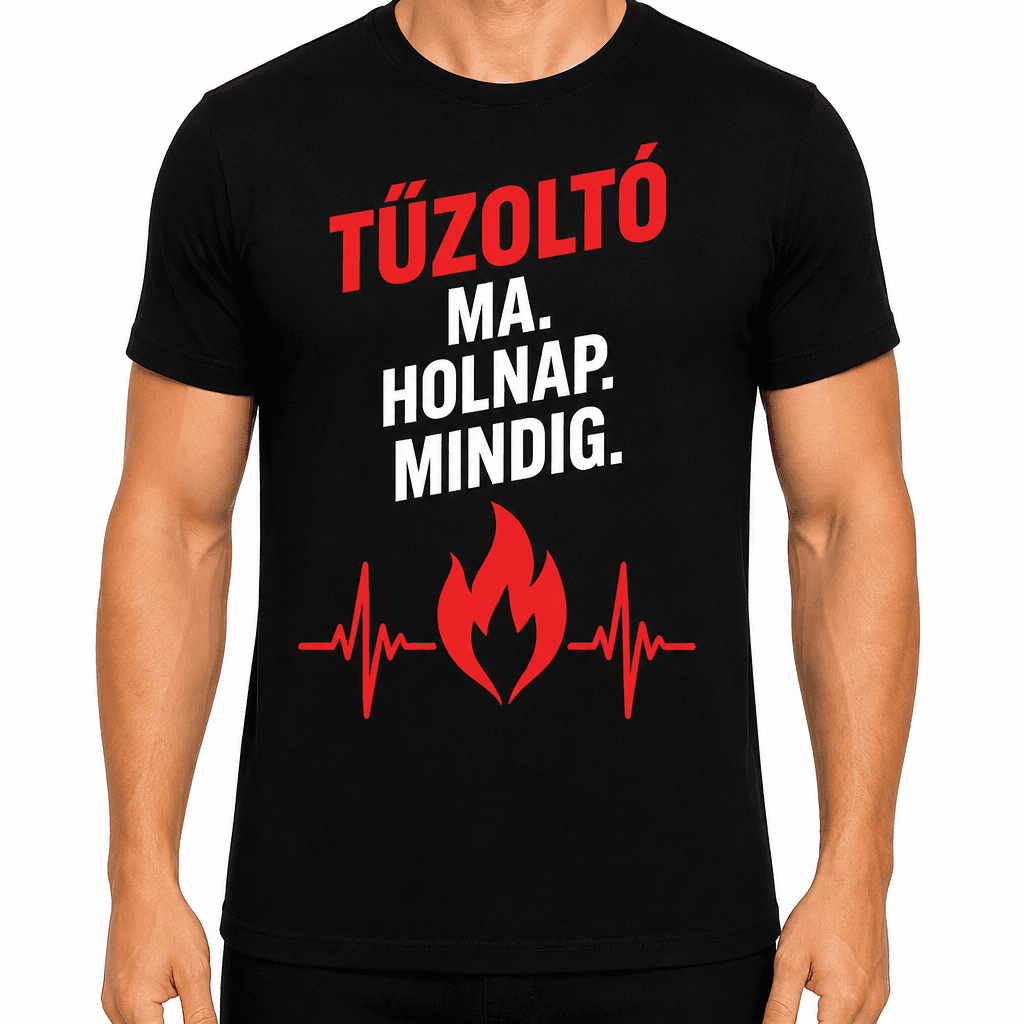 Tűzoltó póló – Tűzoltó ma. Holnap. Mindig.