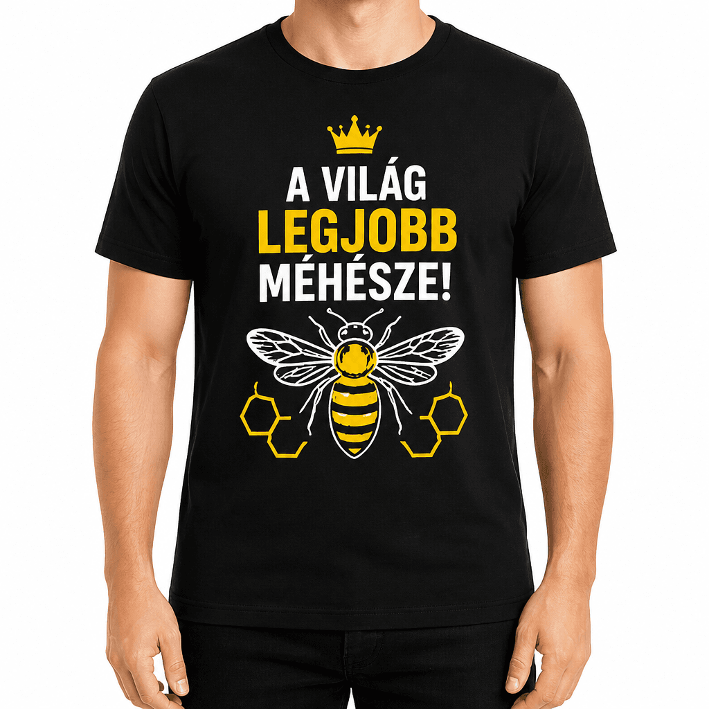 Méhész póló – A VILÁG LEGJOBB MÉHÉSZE!