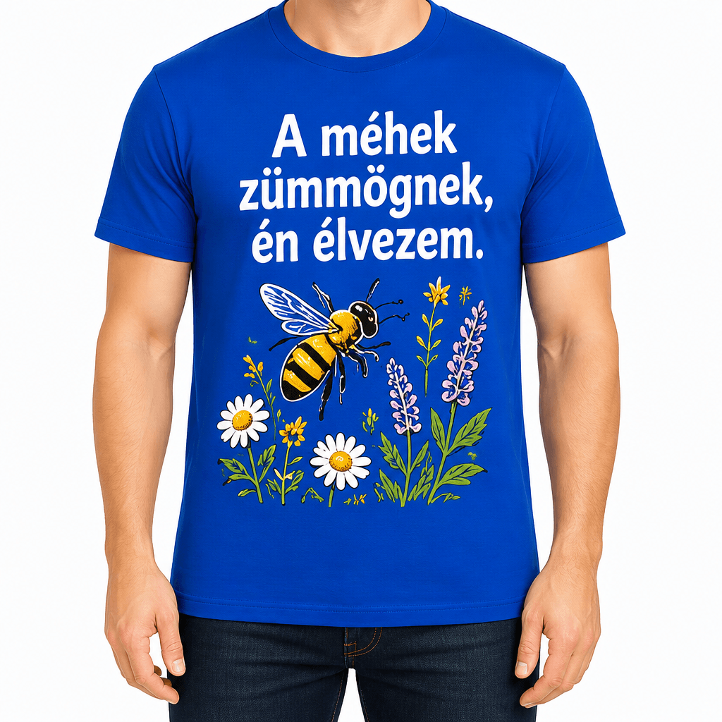 Méhész póló – A méhek zümmögnek, én élvezem.
