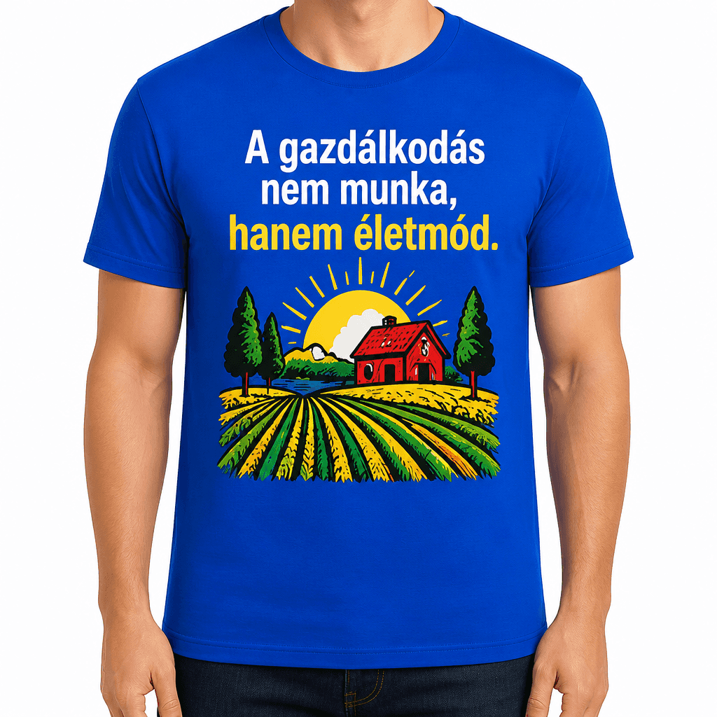 Gazda póló – A gazdálkodás nem munka, hanem életmód.