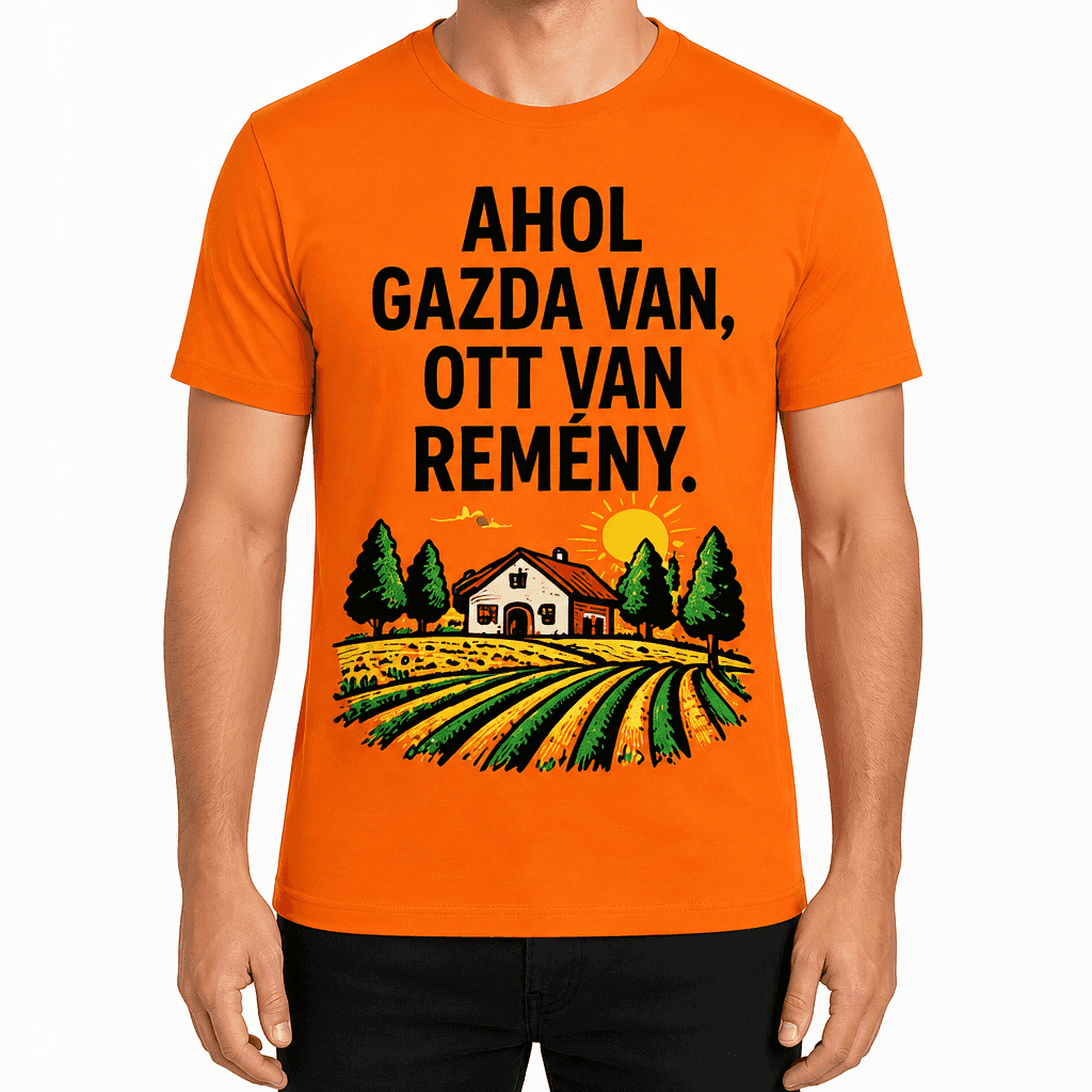 Gazda póló – Ahol gazda van, ott van remény.