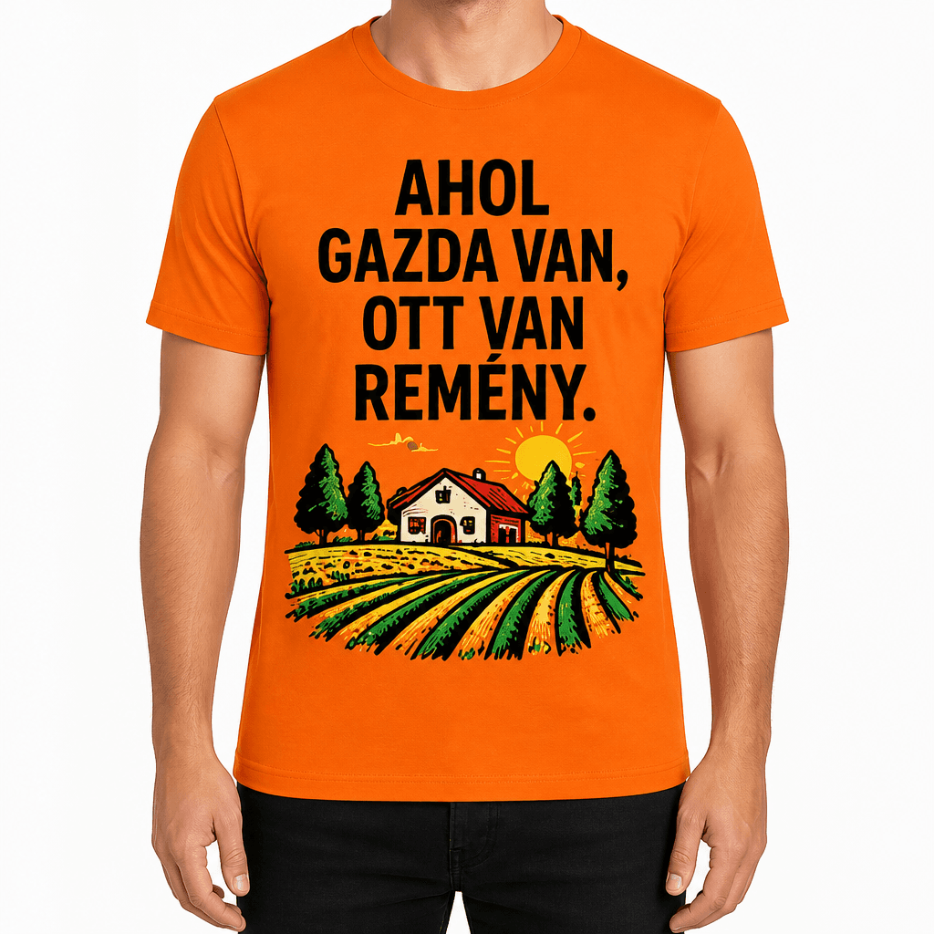 Gazda póló – Ahol gazda van, ott van remény.