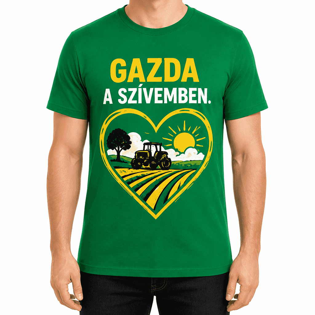 Gazda póló – GAZDA A SZÍVEMBEN.