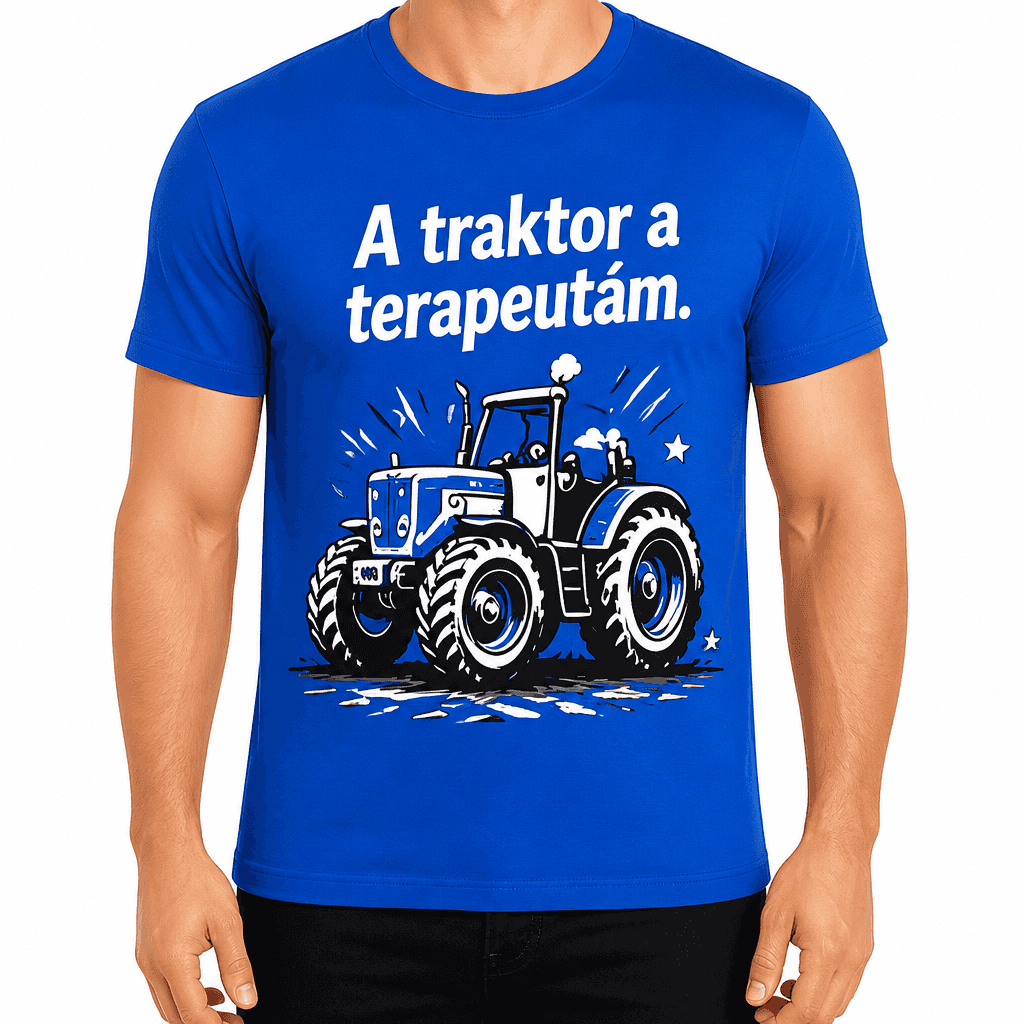 Gazda póló – A traktor a terapeutám.