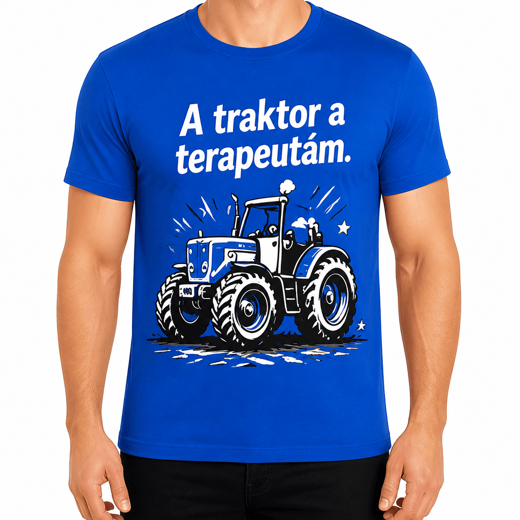 Gazda póló – A traktor a terapeutám.
