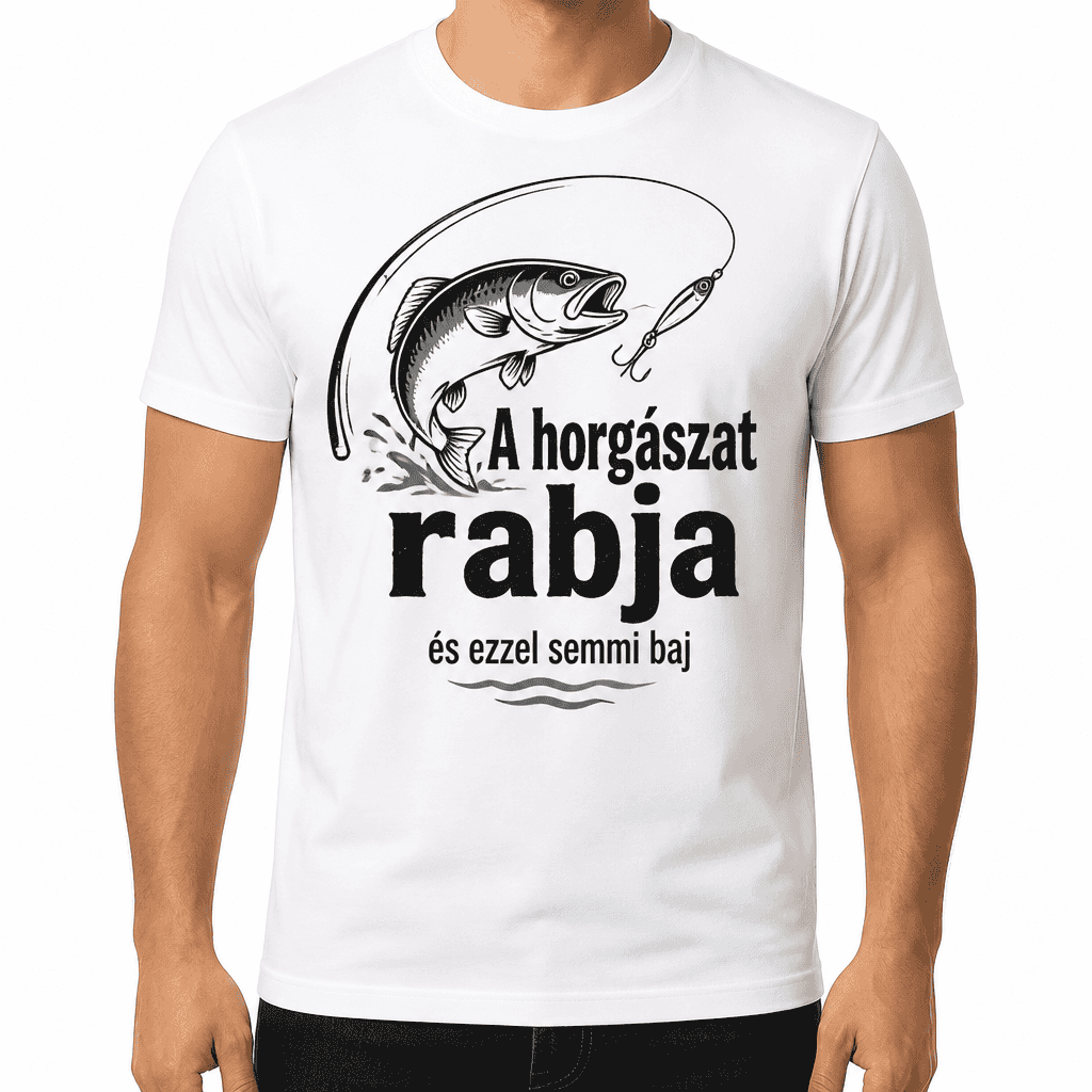 Horgász póló – A horgászat rabja