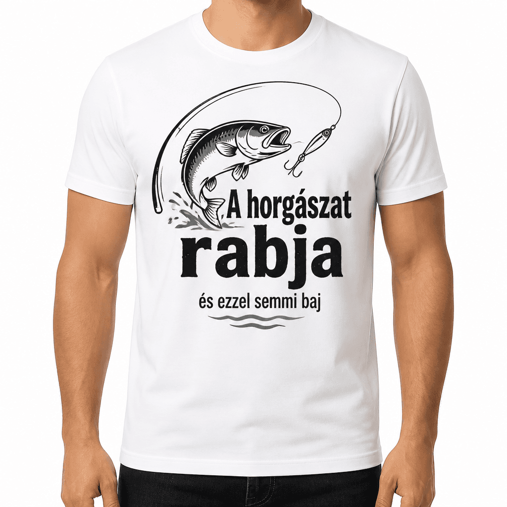 Horgász póló – A horgászat rabja