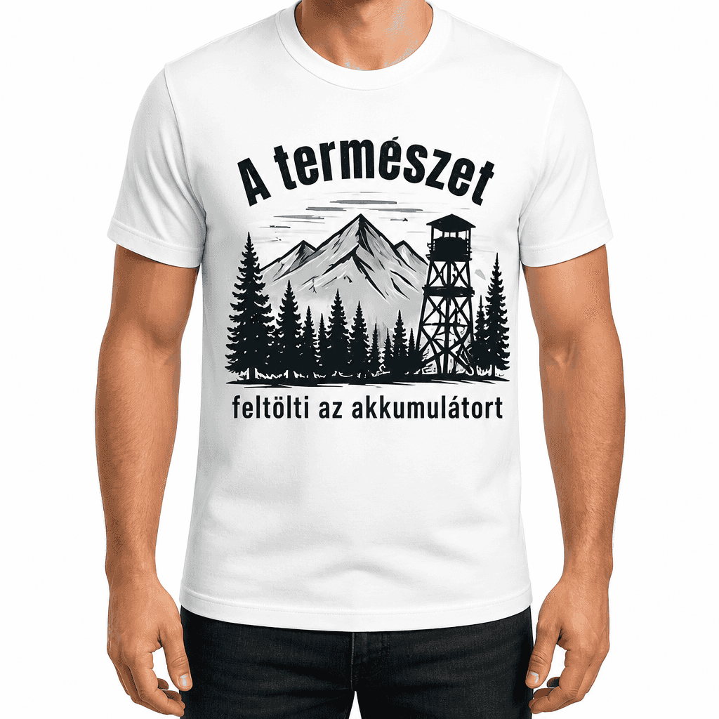 Vadász póló – A természet feltölti az akkumulátort