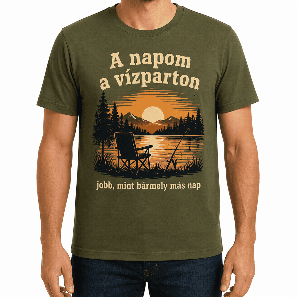 Horgász póló – A napom a vízparton