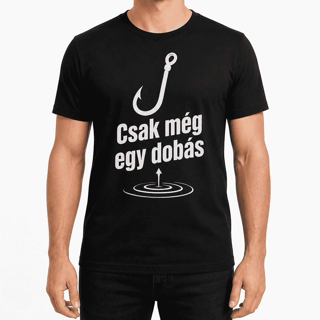 Horgász póló – Csak még egy dobás