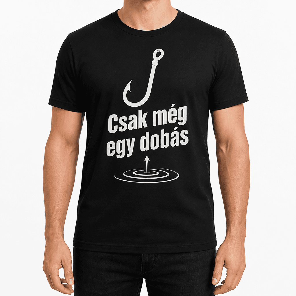 Horgász póló – Csak még egy dobás