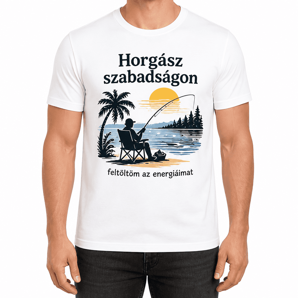 Horgász póló – Horgász szabadságon
