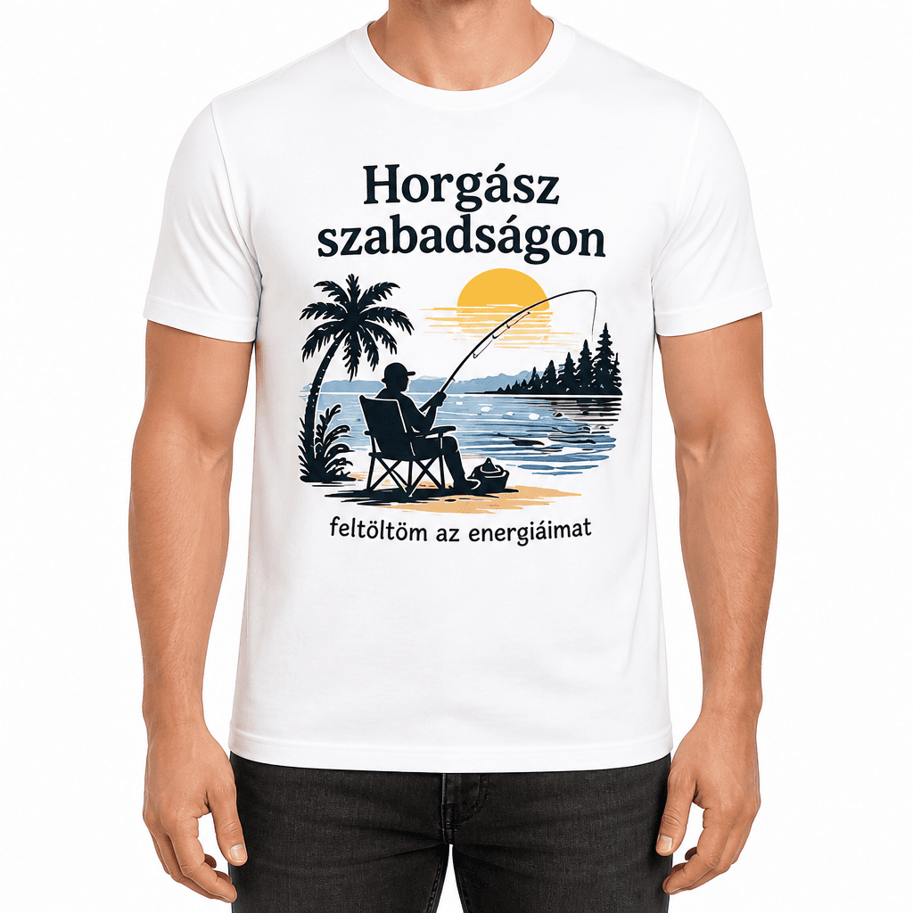 Horgász póló – Horgász szabadságon
