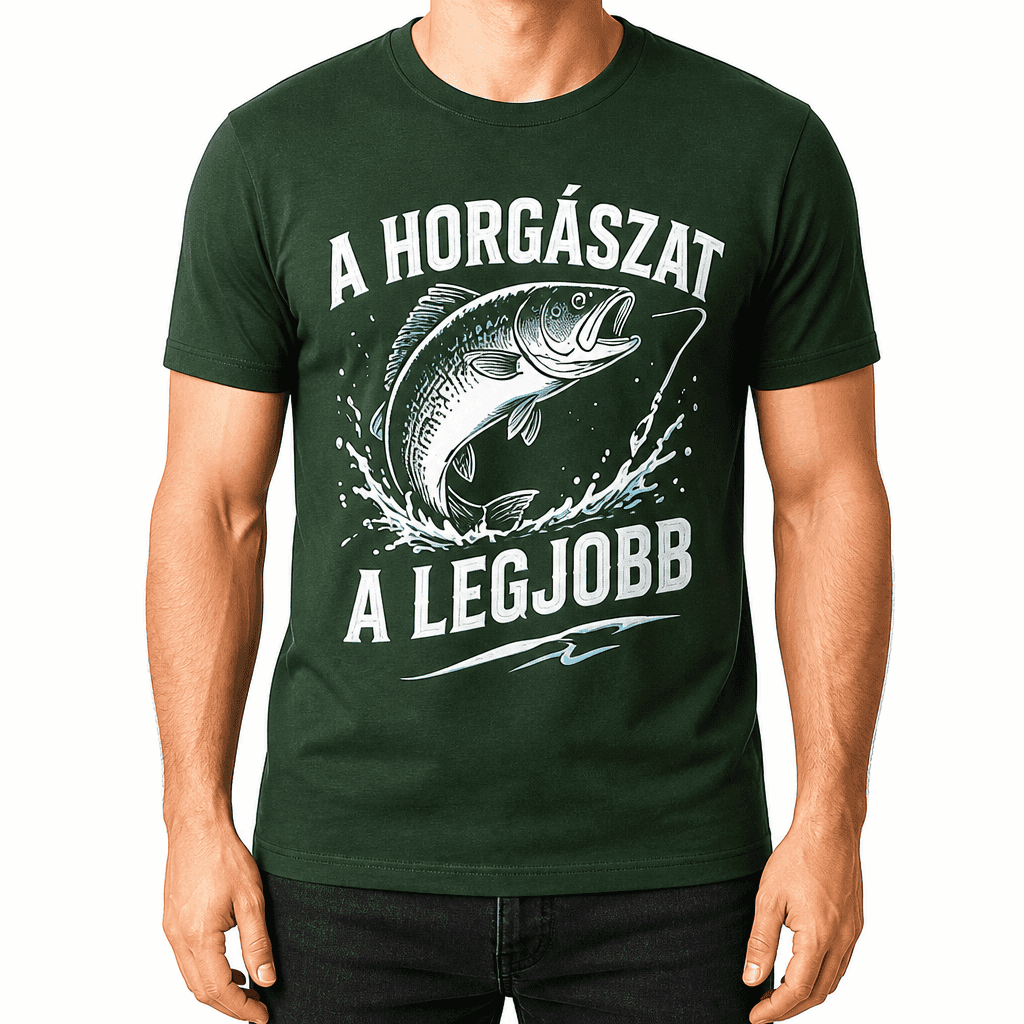 Horgász póló – A horgászat a legjobb