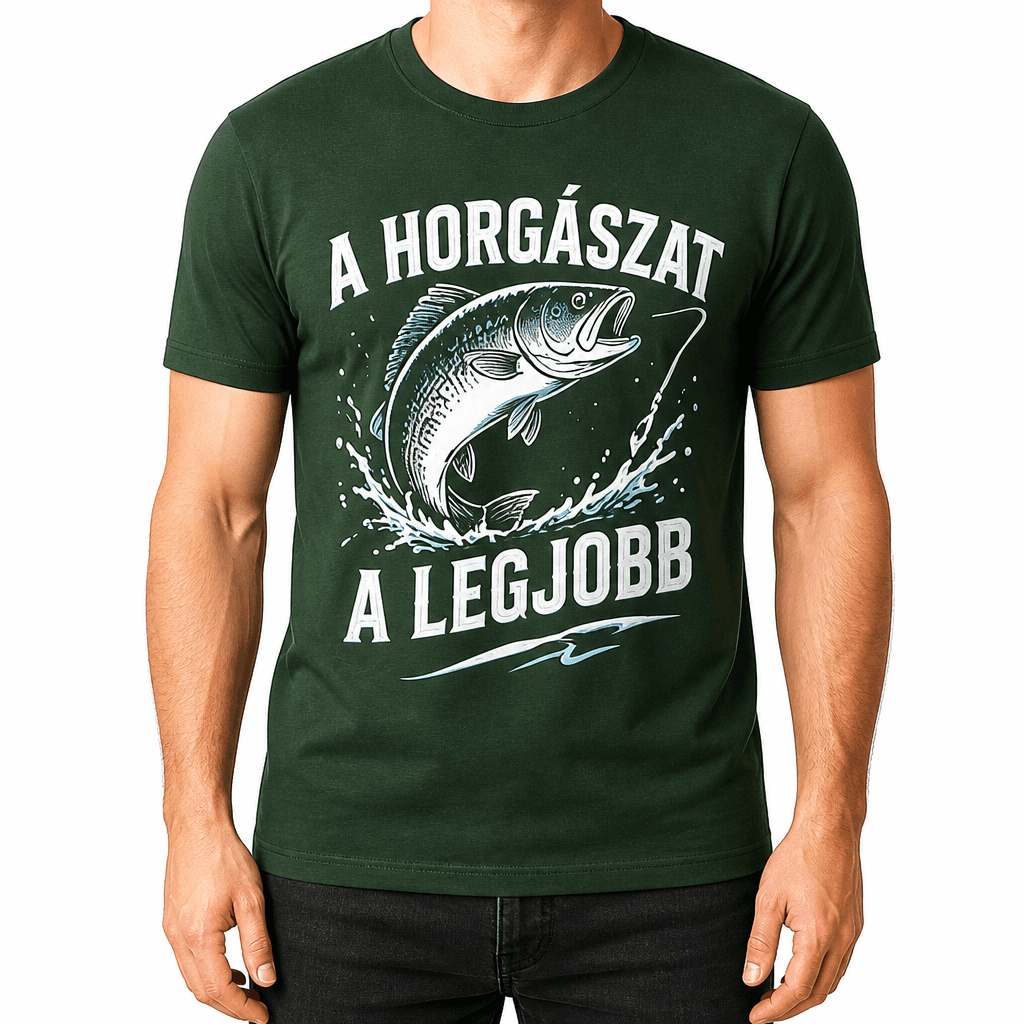 Horgász póló – A horgászat a legjobb