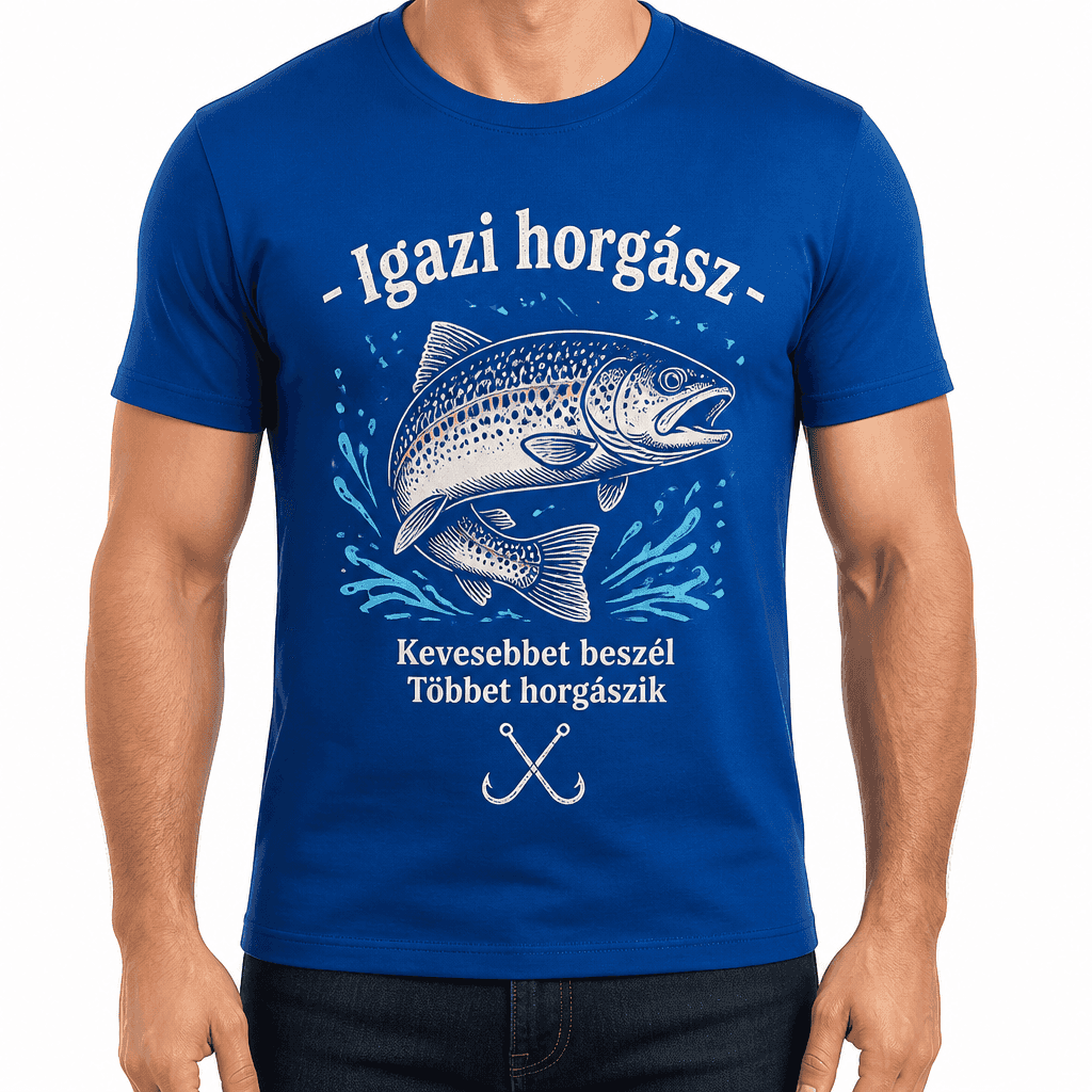 Horgász póló – Igazi horgász