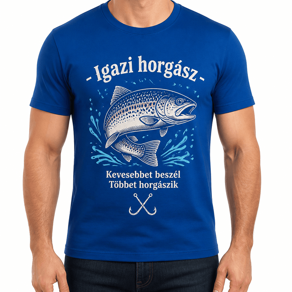Horgász póló – Igazi horgász