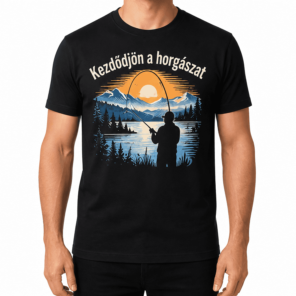 Horgász póló – Kezdődjön a horgászat