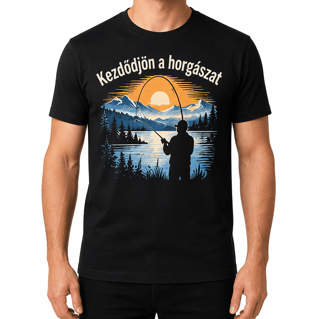 Horgász póló – Kezdődjön a horgászat