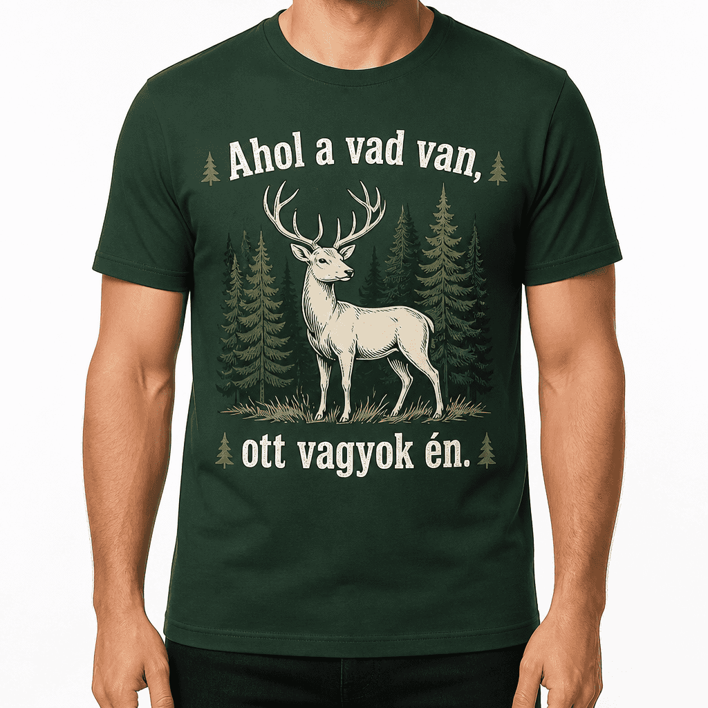Vadász póló – Ahol a vad van, ott vagyok én