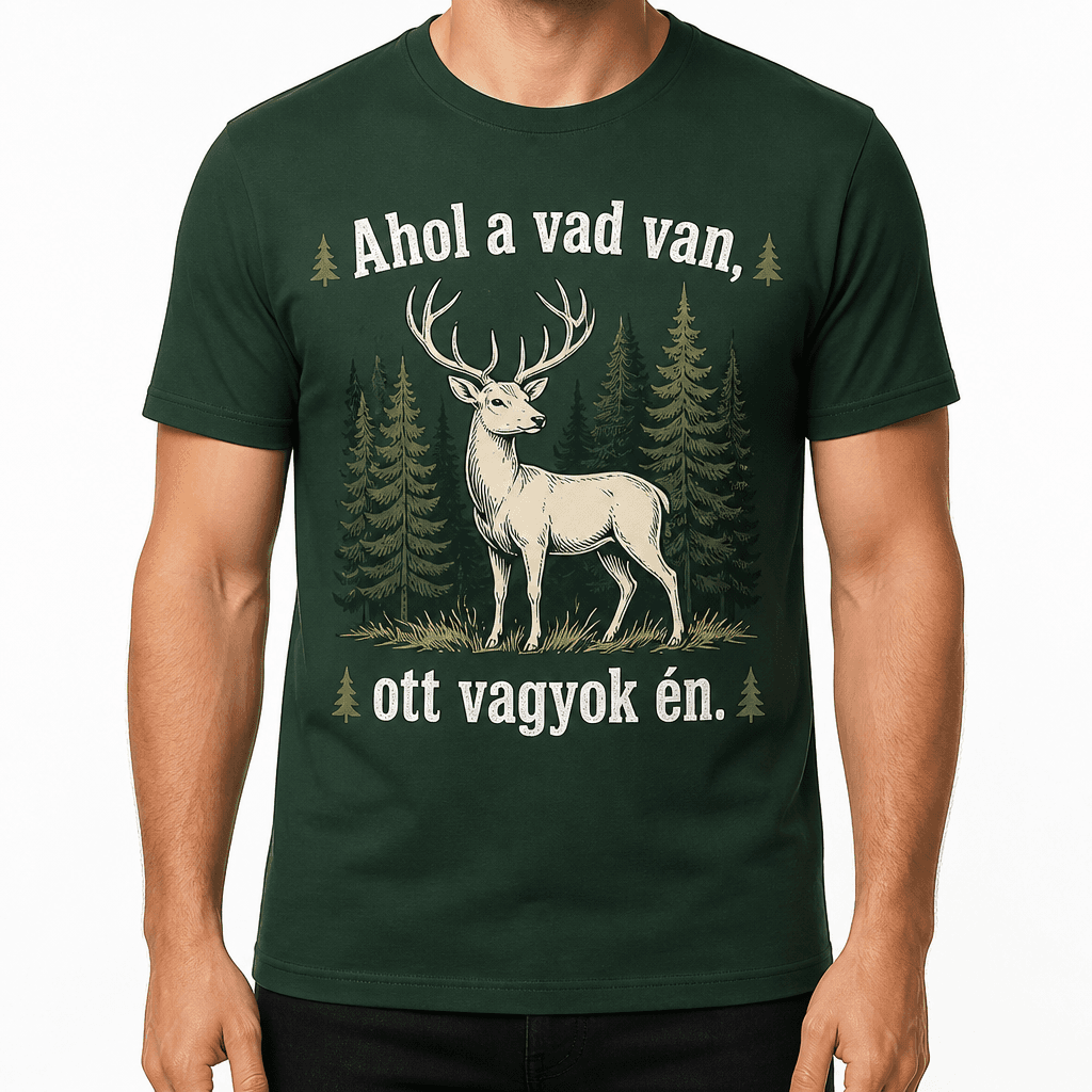 Vadász póló – Ahol a vad van, ott vagyok én