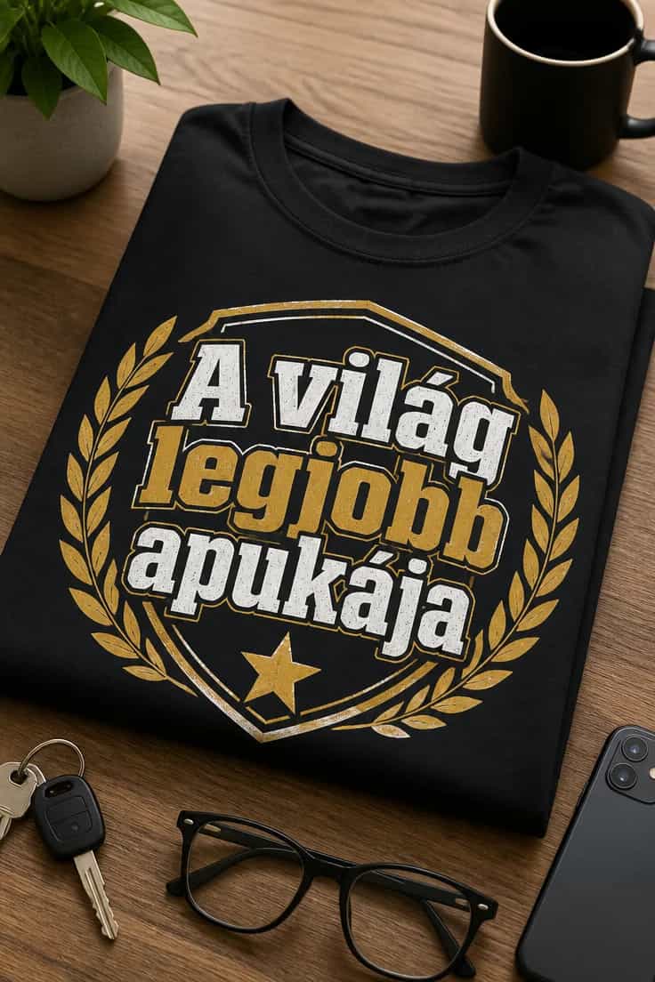 Apa póló – "A világ legjobb apukája"