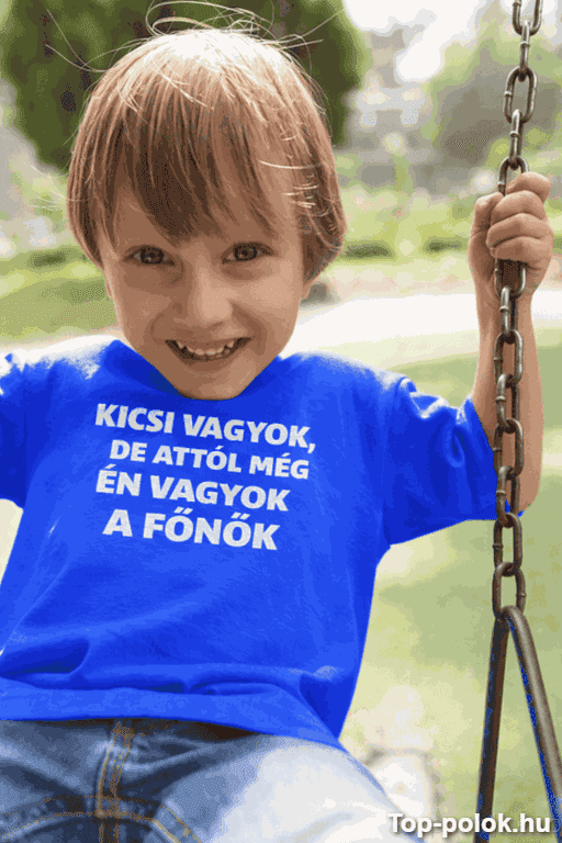 Gyerek póló kicsi vagyok de mégis főnök