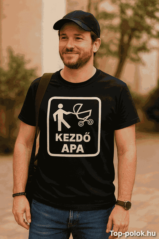Vicces póló kezdő apa
