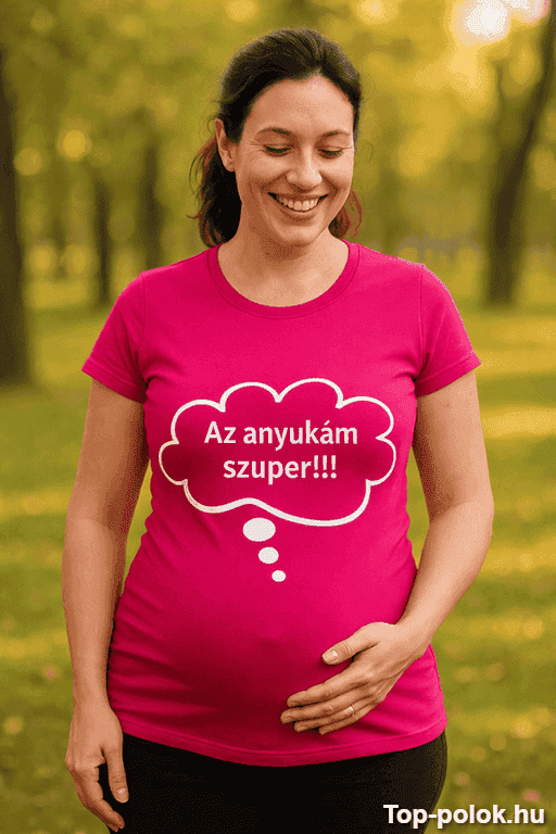 Kismama póló az anyukám szuper