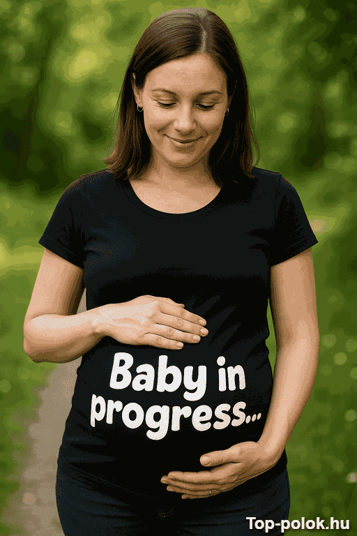 Kismama póló Baby In Progress