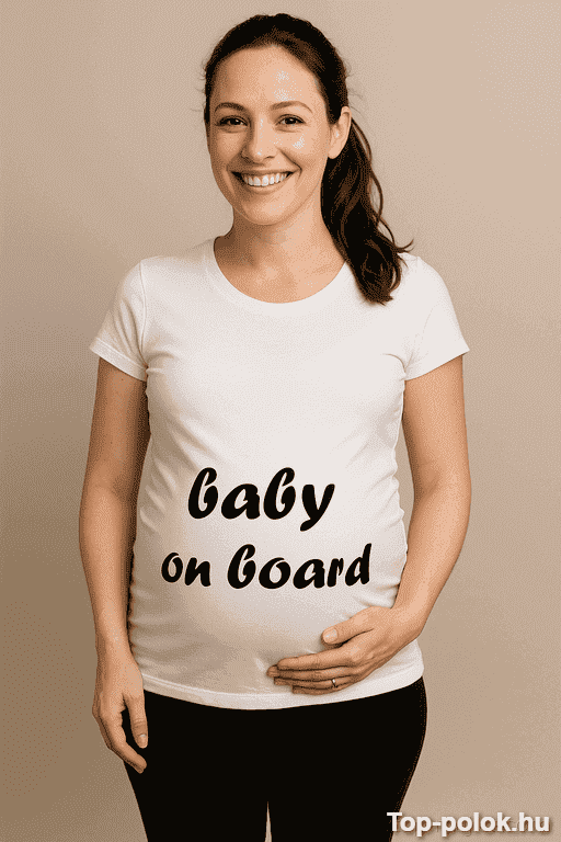 Kismama póló baby on board