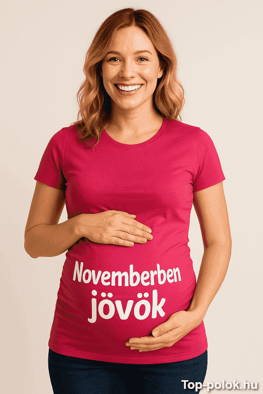 Kismama póló Novemberben jövök
