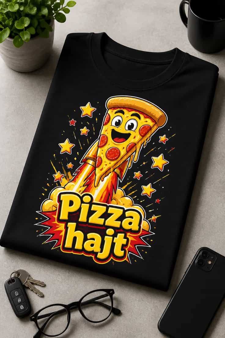 Pizzás póló – Pizza hajt