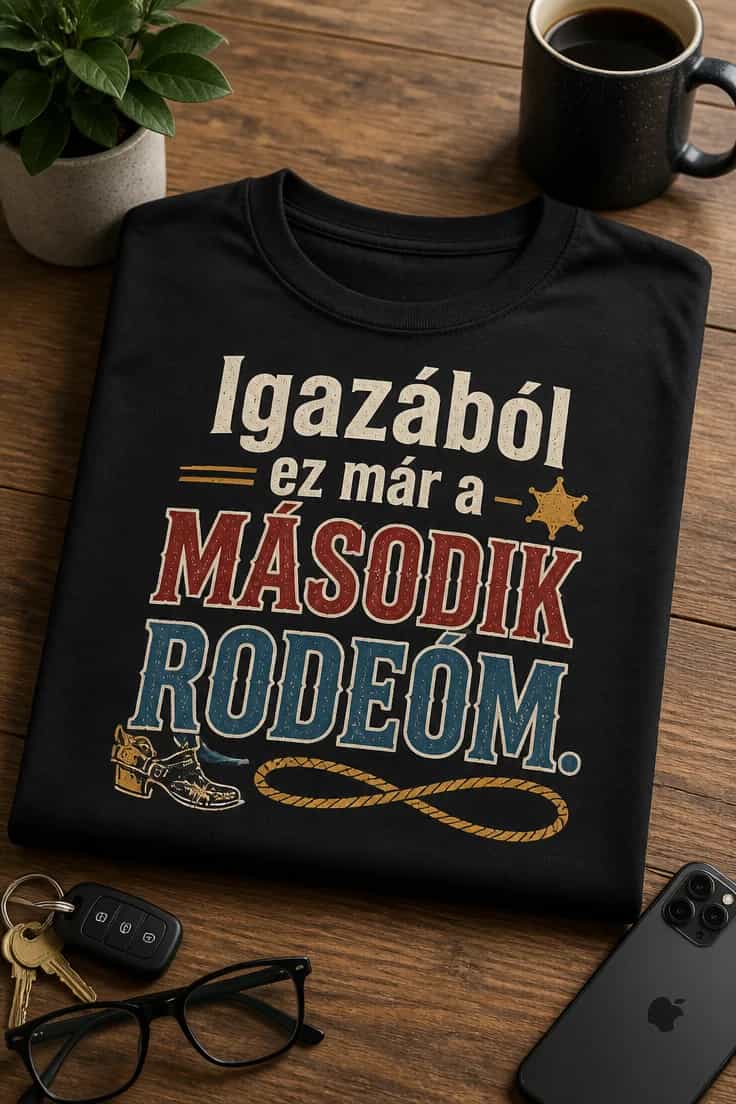 Rodeós póló – Igazából ez már a második rodeóm.
