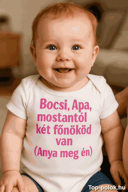 Vicces baba body bocsi apa két főnök