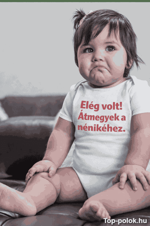 Vicces baba body elég volt átmegyek egyedi névvel